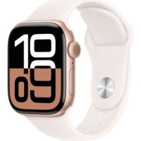 Apple Watch Series 10 GPS 46mm Rose Gold Aluminium Case with Light Blush Sport Band - M/L MWWU3 EU