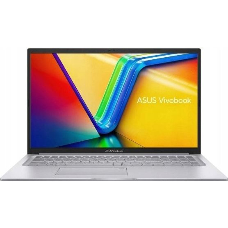 Asus Laptop Asus ASUS Vivobook 17 X1704VA-AU1069W Core 5 120U 17.3''FHD IPS-level Panel 60Hz 250nits AG 16GB DDR5 SSD512 Intel Graphics WLAN+BT Cam720p 50WHrs Win11 Cool Silver