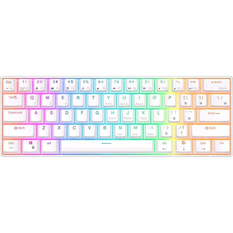 Royal Kludge RK61 White, Blue Switch, US