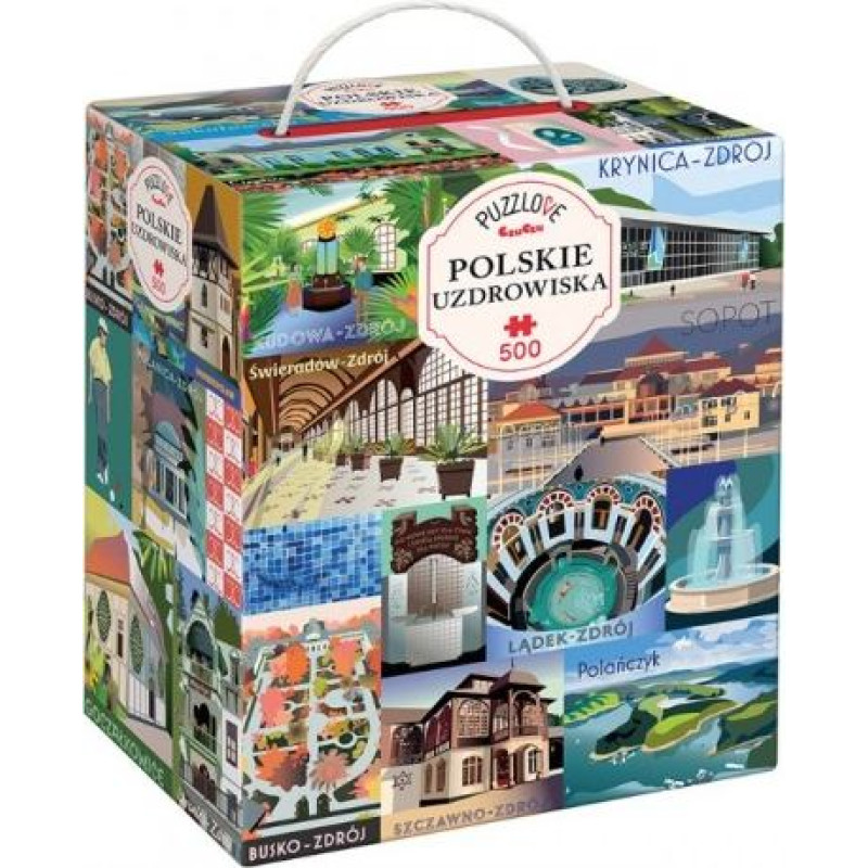 Czuczu Puzzlove Polish health resorts 500 pcs.
