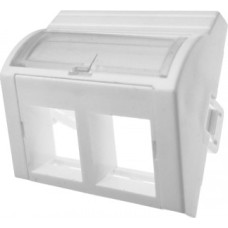 Alantec Adapter 45x45 2xRJ45 (convex angular)