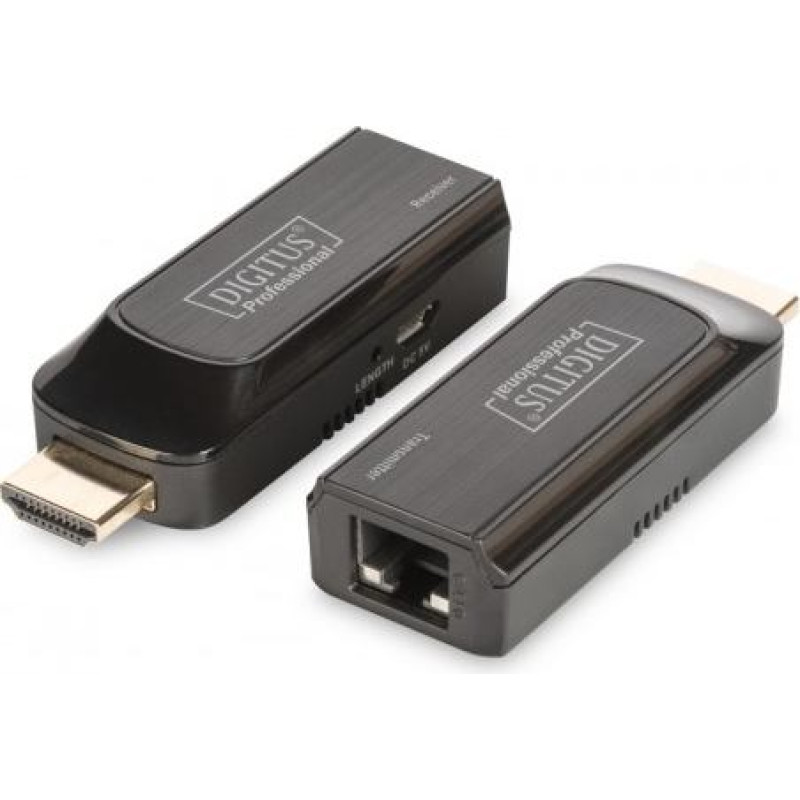 Digitus Extender HDMI do 50m Cat.6/7, 1080p 60Hz FHD, HDCP 1.2, z audio (set)