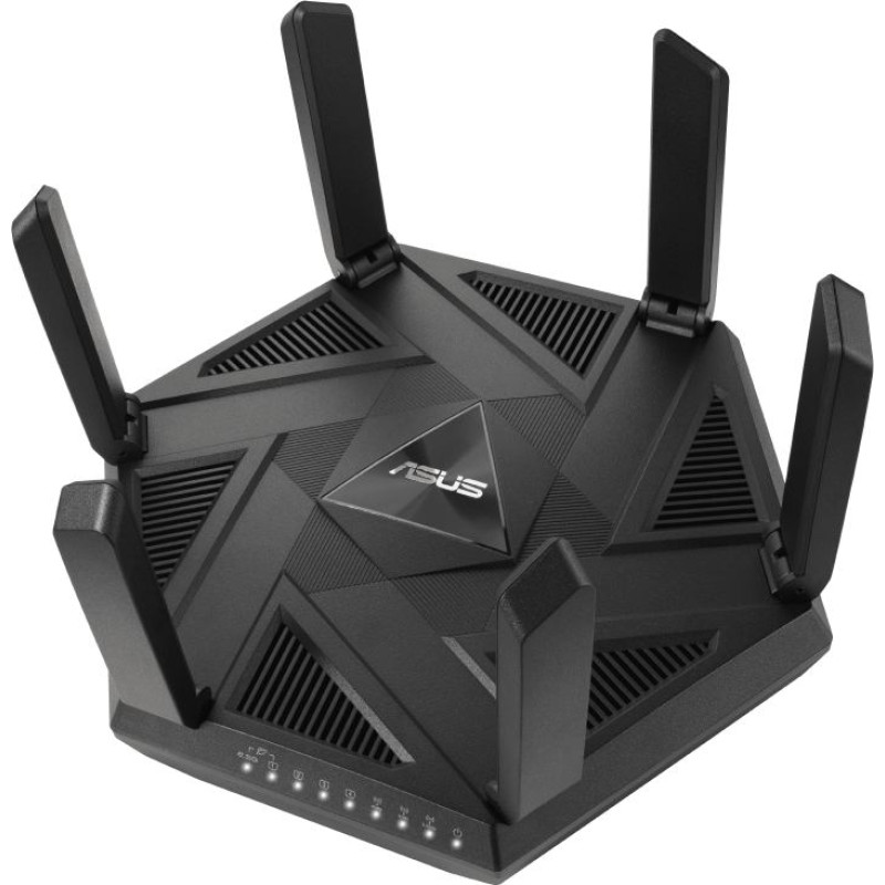 Asus RT-AXE7800 bezvadu rūteris Trīs diapazoni (2,4 GHz / 5 GHz / 6 GHz) Melns