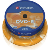Verbatim DVD-R 16x 4.7GB 25P CB 43522