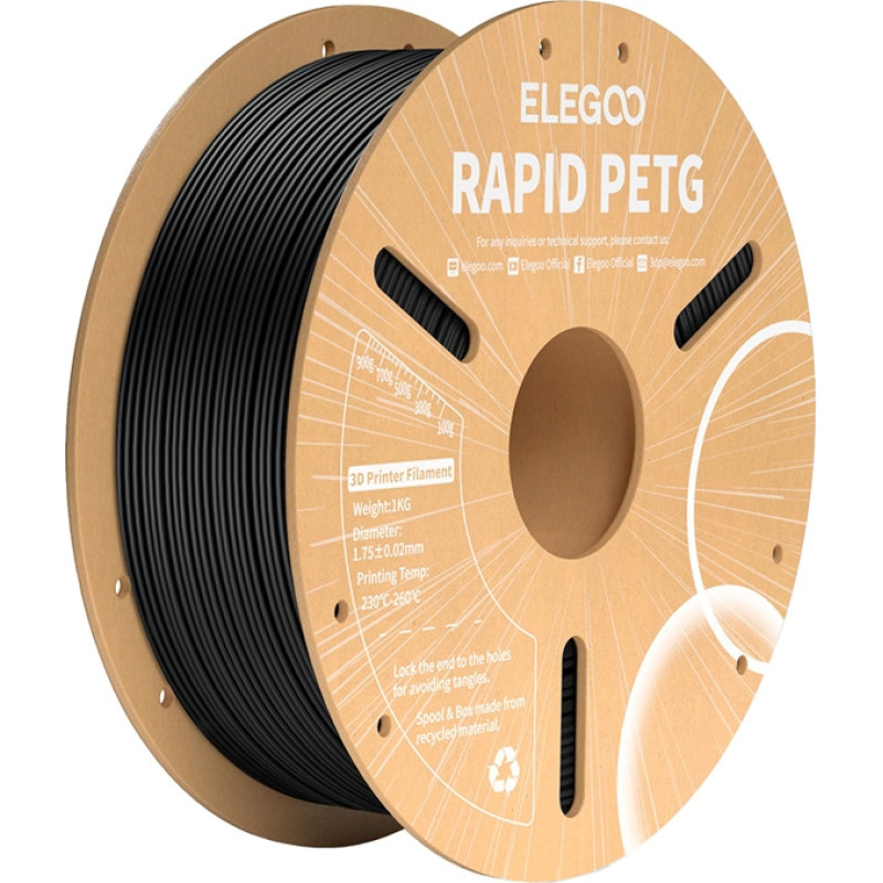 Elegoo Rapid PETG Filament (Black)