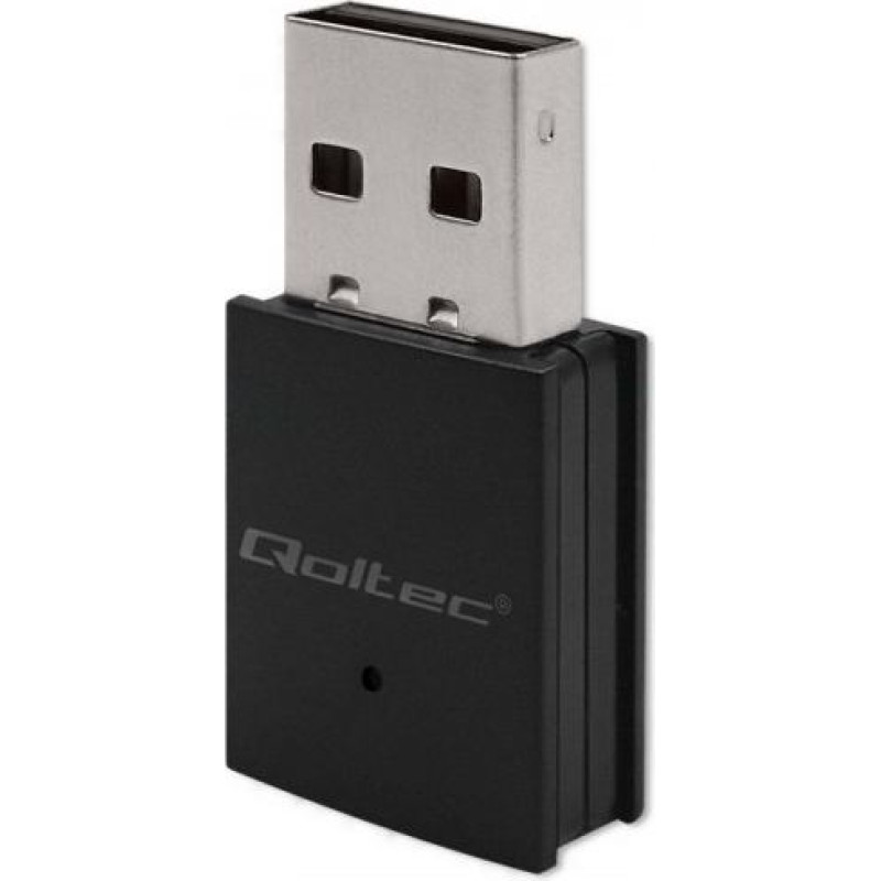 Qoltec Mini adapter Wi-Fi wireless, BT 4.0