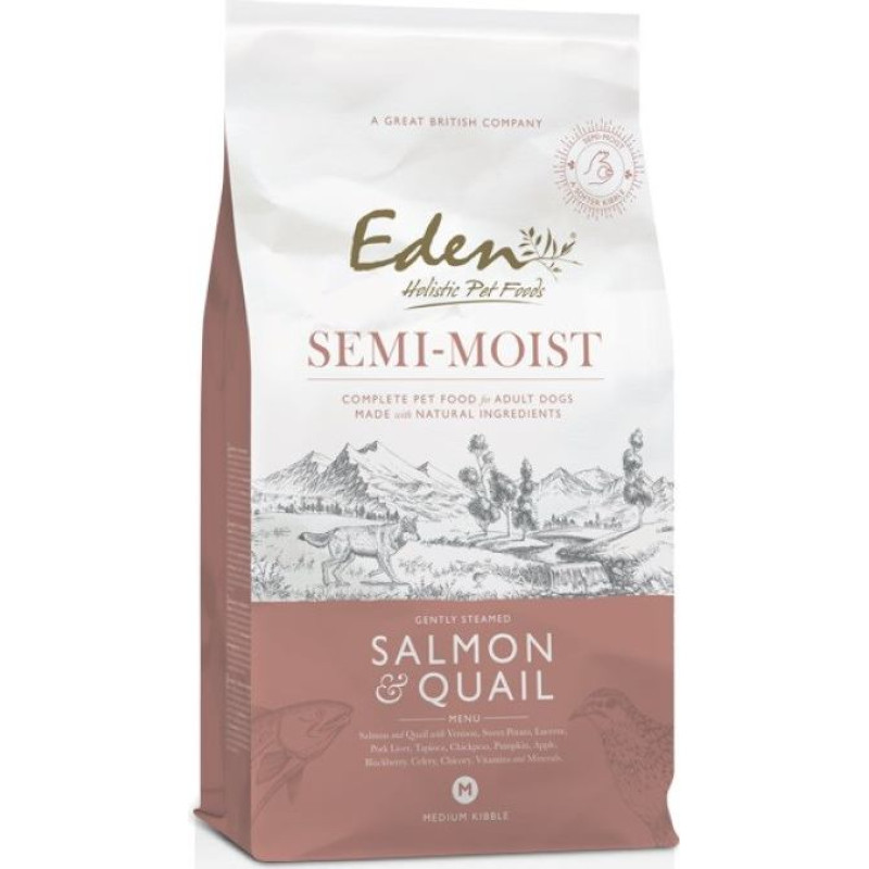 Eden Semi-Moist Salmon & Quail - semi-moist dog food - 10kg