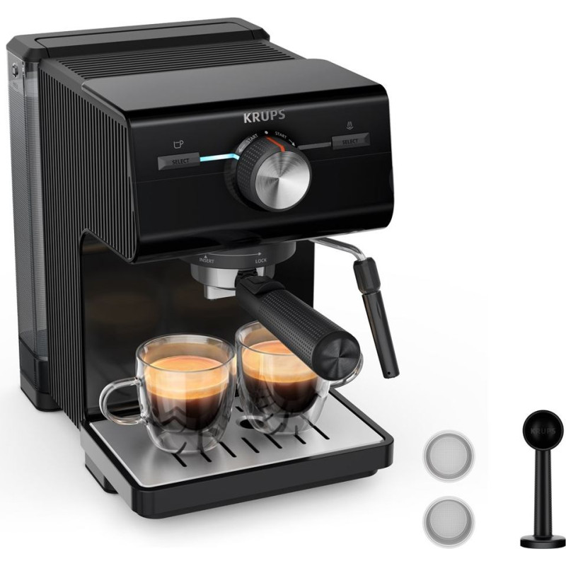 Krups Authentic XP381810 coffee maker Semi-auto Espresso machine 2 L