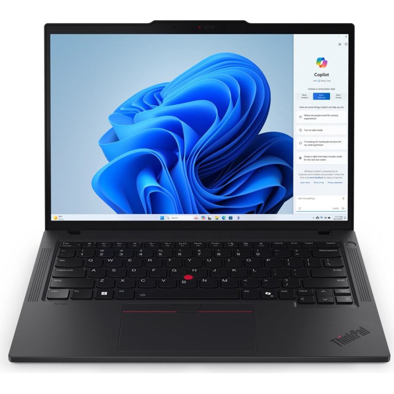 Lenovo ThinkPad T14 Gen 5 (AMD) AMD Ryzen&trade; 5 PRO 8540U Laptop 35.6 cm (14") WUXGA 16 GB DDR5-SDRAM 512 GB SSD Wi-Fi 6E (802.11ax) Windows 11 Pro English Black