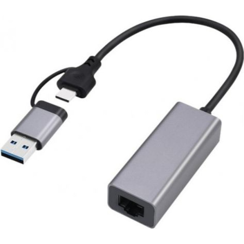 Gembird USB 3.1 Network Adapter USB-A/USB-C 2.5 Gb/s