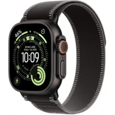 Apple Watch Ultra 3 GPS + Cellular 49mm Black Titanium Case with Black/Charcoal Trail Loop - S/M