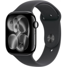 Apple Watch Series 11&nbsp;GPS+Cellular&nbsp;46mm&nbsp;Jet Black Aluminium Case with Black Sport Band - S/M