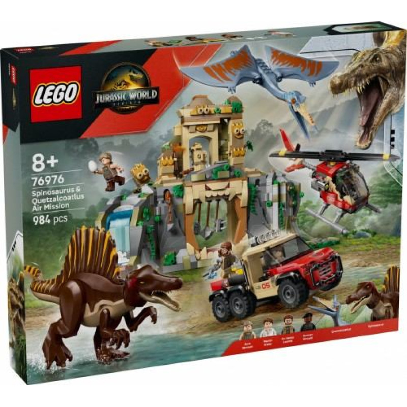 Lego Bricks Jurassic World 76976 Spinosaurus & Quetzalcoatlus Air Mission