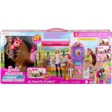 Mattel Doll Barbie set with stable, horse and accessories
