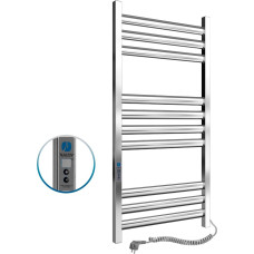 Navin Electric towel warmer, Ellipse 500*1000 Digital, right-hand version, 10-045052-5010.
