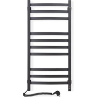 Navin Electric towel warmer Avalon 480*1000 Sensor, left-hand version, black, 12-203153-4810.