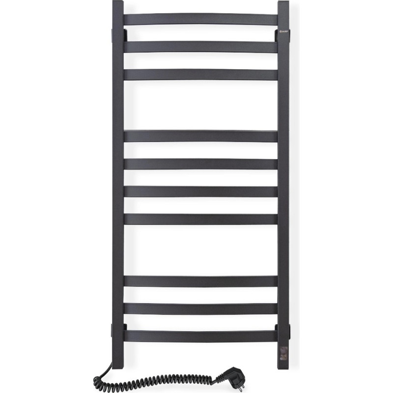 Navin Electric towel warmer Avalon 480*1000 Sensor, left-hand version, black, 12-203153-4810.