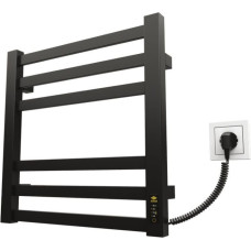 Kosser Towel warmer Gerda 500x500/6 ER with timer, black.
