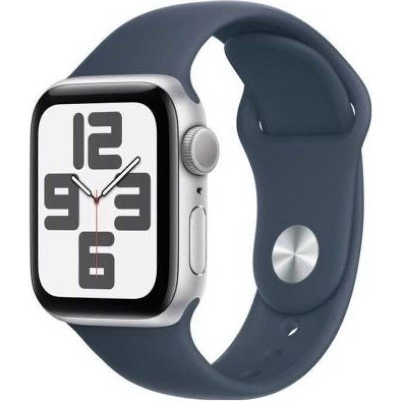 Apple Watch series 10 GPS 46mm silver alu case, denim sport band M/L EU MWWM3