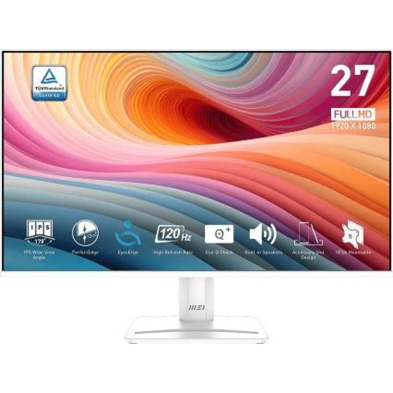 MSI Monitor PRO MP275W E2 27 inches/LED/FHD/FLAT/120Hz/White