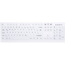 Cherry Klawiatura Cherry CHERRY AK-C8100F-FUS-W/GE klawiatura RF Wireless QWERTZ Niemiecki Biały