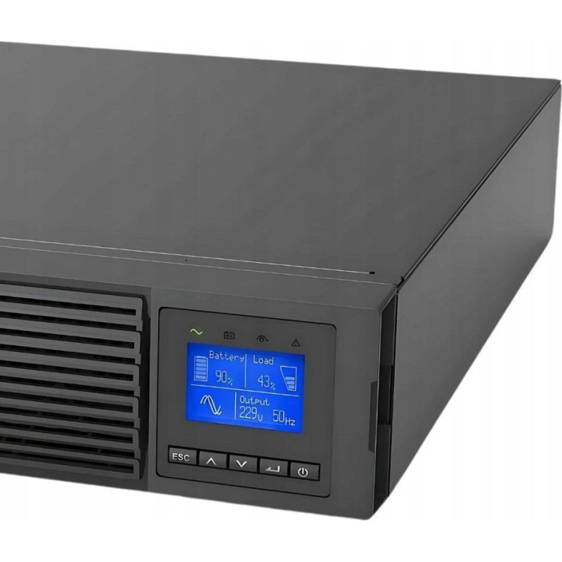 Powerwalker UPS On-Line Rack 1500VA 8xIEC C13 USB-B RS-232 LCD 2U