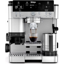 Ninja Ekspres ciśnieniowy Ninja Kolbowy ekspres ciśnieniowy ES601EU 1650 W srebrny 3 w 1 spieniacz
