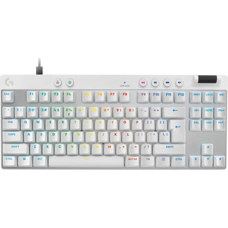 Logitech G PRO X TKL Rapid keyboard Gaming USB QWERTY US International White