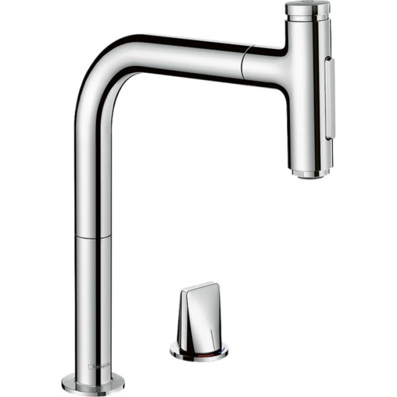 Hansgrohe Virtuvinis mai&scaron;ytuvas su i&scaron;traukiama žarna Hansgrohe Metris Select M71 73818000