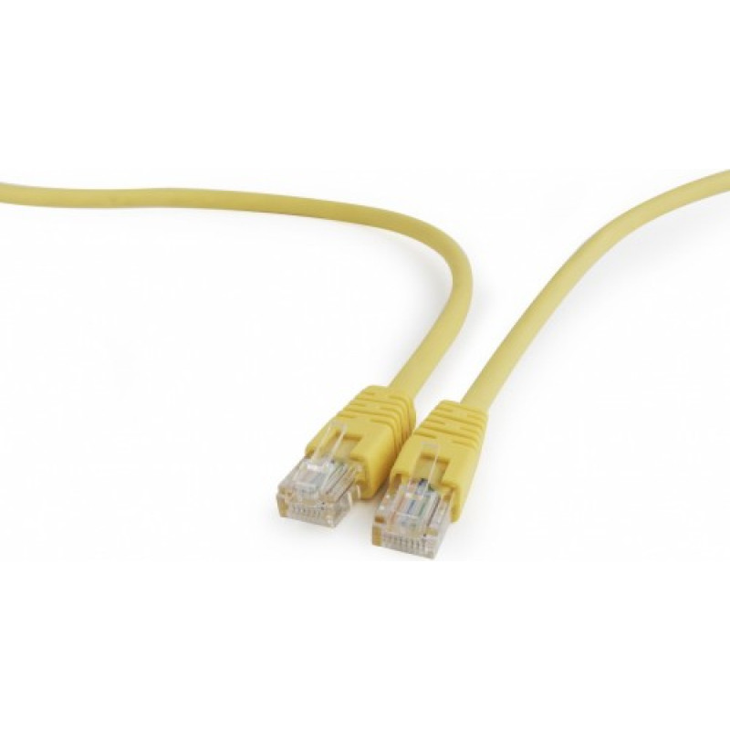 Gembird Patch cord cat.5e molded strain relief 50u" 1m yellow