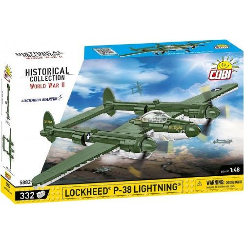 Cobi Klocki Blocks Lockheed P-38 Lightning 332 blocks