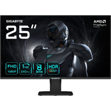 Gigabyte GS25F2A 25" FHD Gaming Monitor - 1920 x 1080, 240Hz, 1ms, 300 cd/m&sup2;, Display HDR 10, HDMI 2.0, Displayport 1.4