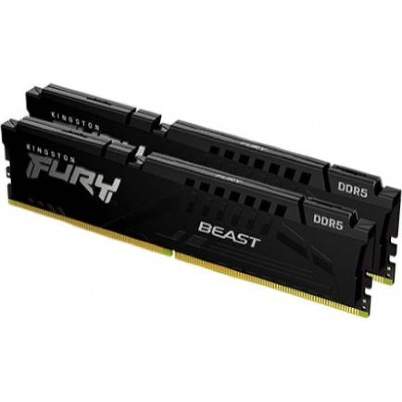 Kingston Memory DDR5 Fury Beast 128GB(2*64GB)/5600 CL36 black
