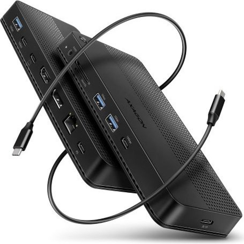 Axagon HMC-U4 USB hub 12in1 40Gbps LAN HDMI DP PD