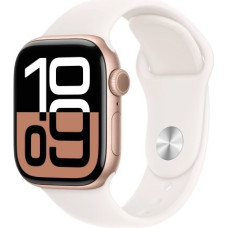 Apple Watch Series 10 GPS 42 mm Rose Gold Aluminium Case with Light Blush Sport Band - S/M