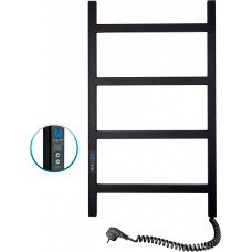 Navin Electric towel warmer Nordic 500*800 Digital, right-hand model, black, 12-241052-5080.