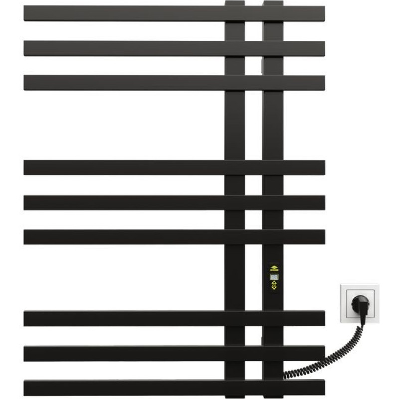 Kosser Towel warmer Kroner Brash 800x600/9 ER with timer, black.