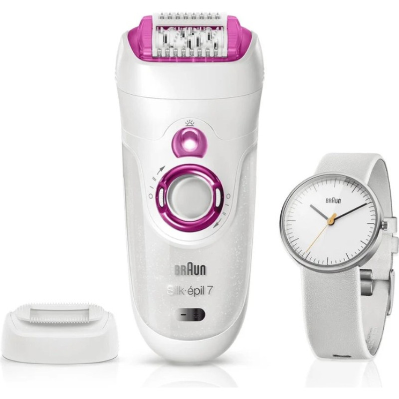 Braun Epilator SE7-521GS with a clock.