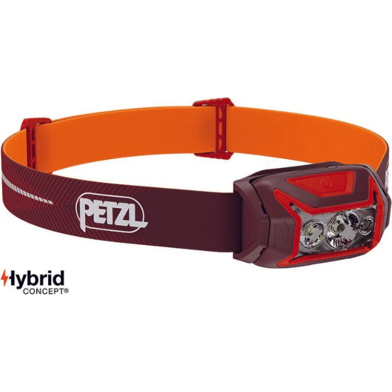 Petzl Headlamp ACTIK CORE, E065AB02, red