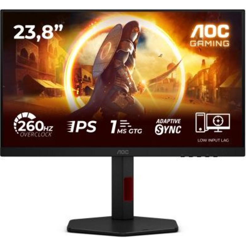 AOC Monitor 23.8 inches 24G4ZR Fast IPS 240Hz HDMIx2 DP Pivot