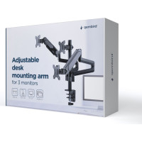 Gembird MA-DA3-01 monitor mount / stand 68.6 cm (27") Desk Black