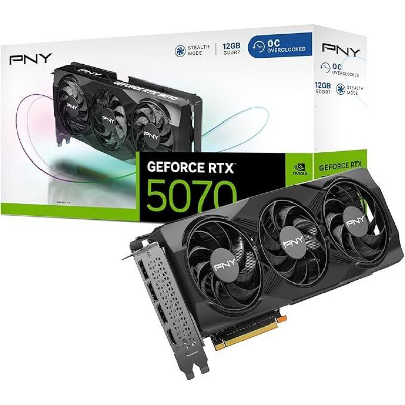 PNY Graphics card GeForce RTX 5070 STD12GB VCG507012TFXPB1