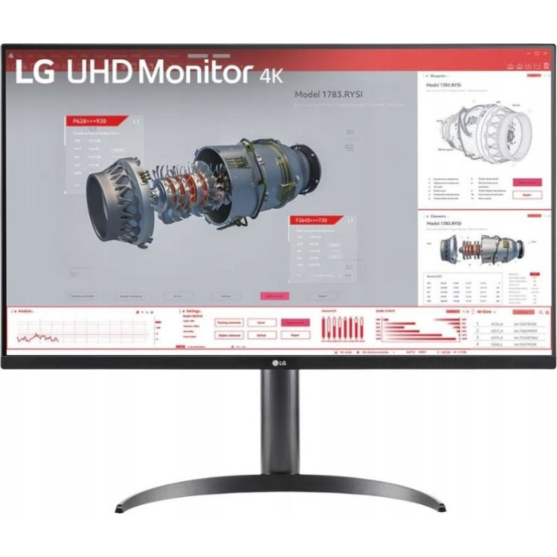 LG Monitor LG 32BR55UK-B 32'' 4K UHD 3840x2160/16:9/4ms/250cdm2/HDMI, DisplayPort, Headphone Out