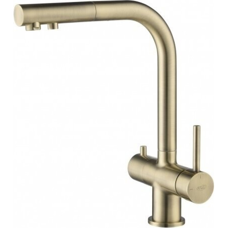 Bluewater Virtuvinis maišytuvas su ištraukiama žarna ir jungtimi filtrui Blue Water APALA, 5901730616255 bronz