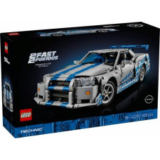 Lego Klocki Technic 42210 Samochód Nissan Skyline GT-R (R34) z filmu Za szybcy, za wściekli