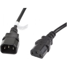 Lanberg Extension power cable IEC 320 C13 - C14 VDE 3M Black