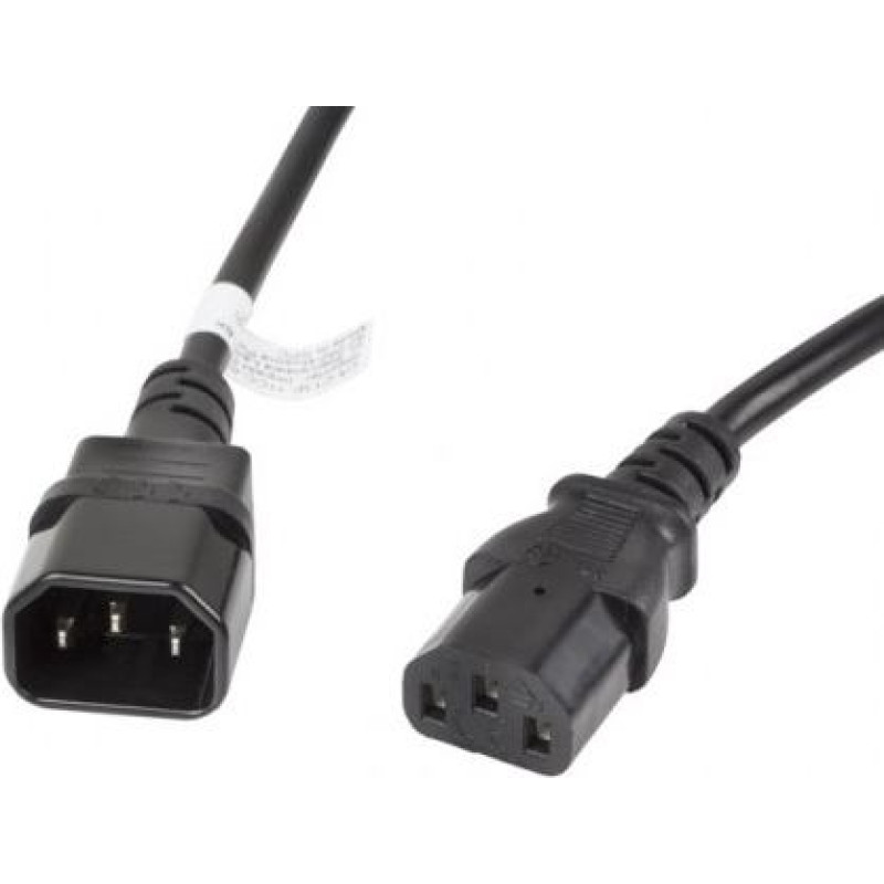 Lanberg Extension power cable IEC 320 C13 - C14 VDE 3M Black