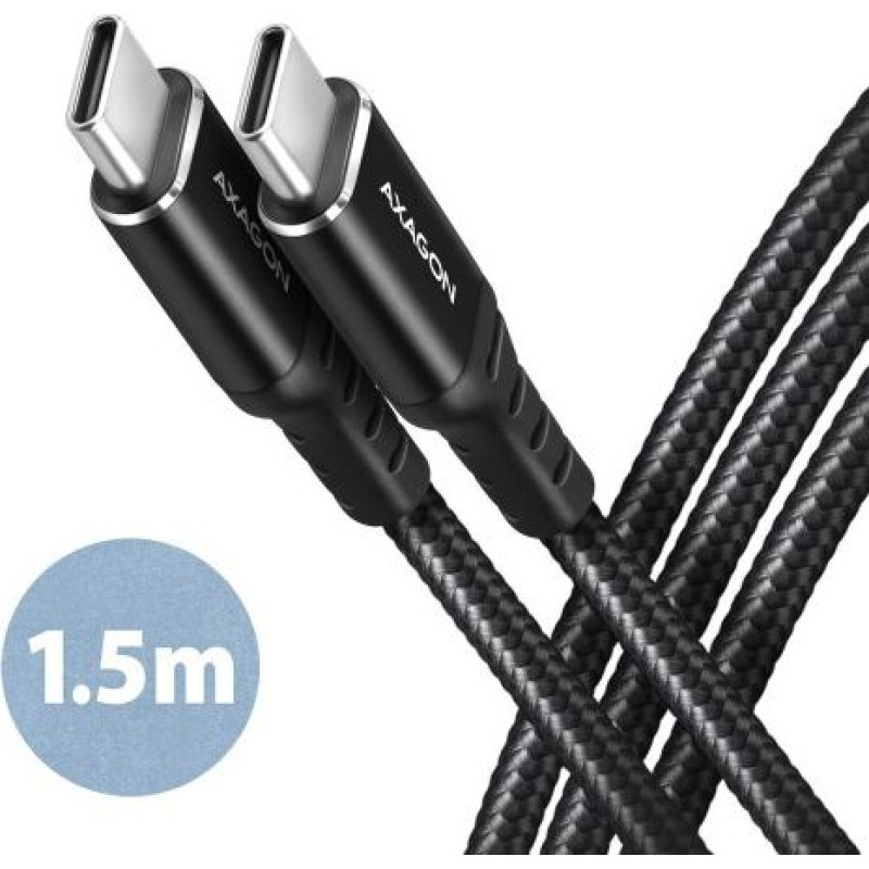 Axagon BUCM-CM15AB cable PD 60 W USB-C USB-C, 1.5m