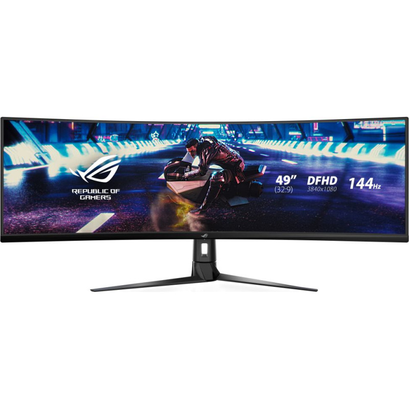 Asus ROG Strix XG49VQ monitori 124,5 cm (49") 3840 x 1080 pikseļi UltraWide Full HD LED Melns