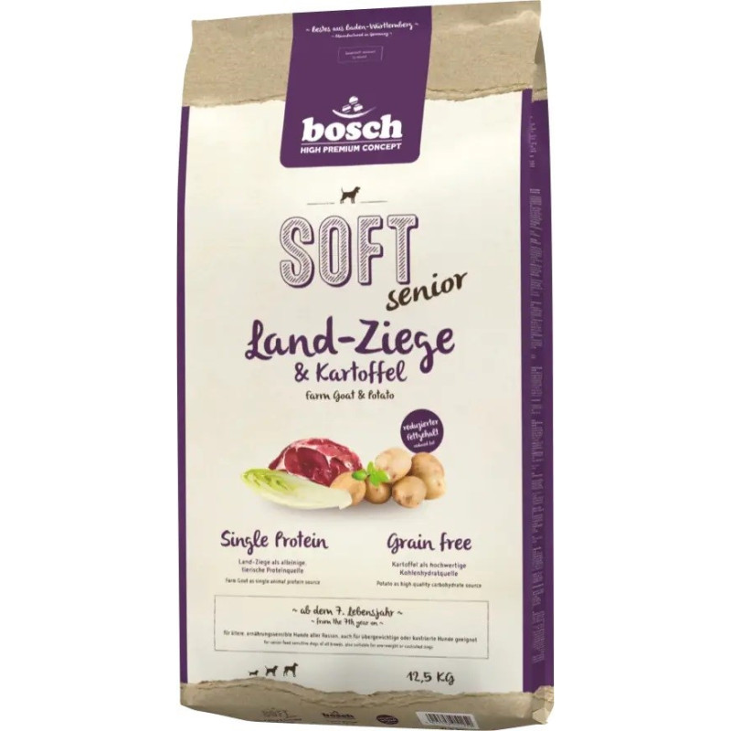 Bosch Soft Senior Goat & Potato - dry dog food - 12,5 kg
